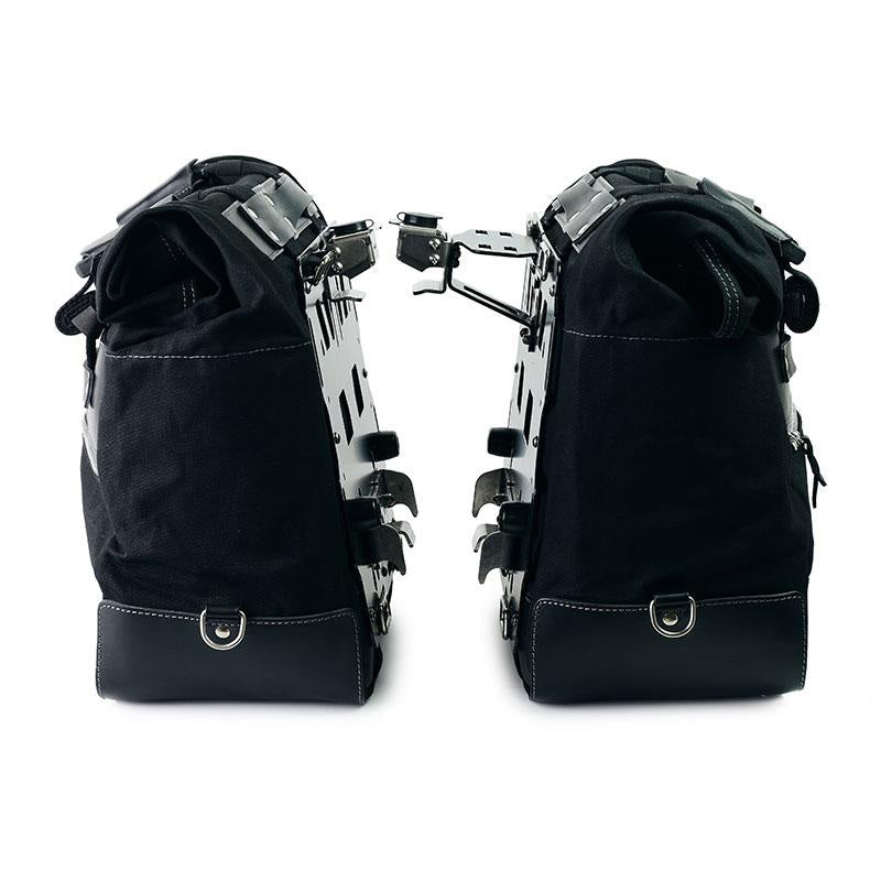 BMW F 850 GS [2018-2024] - Paar Cult-Seitentaschen aus Canvas 40L - 50L + Paar Aluminiumplatten