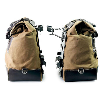 BMW F 900 GS [2023-] - Paar Cult-Seitentaschen aus Canvas 40L - 50L + Paar Aluminiumplatten