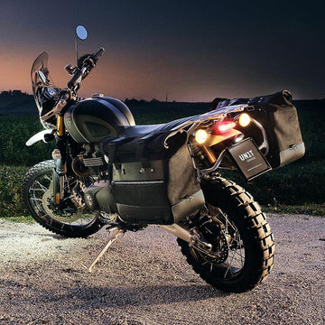 BMW F 450 GS [2026-] - Paar Cult-Seitentaschen aus Spaltleder 40L - 50L + Aluminiumplatte