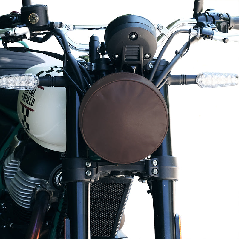 BMW R nineT 1200 Scrambler [2016-2023] - Scheinwerferabdeckung aus Leder