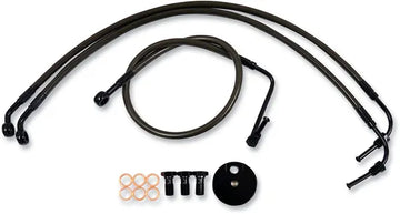 Harley Davidson Flhri [LA CHOPPERS] – Midnight Geflochtenes Bremsleitungs-Kit