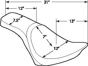 harley davidson fls [DRAG SPECIALTIES] – Predator 2-Up Sitz