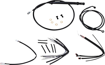 harley davidson flsl [BURLY BRAND] - Handlebar cable and brake line kit for Burly Ape handlebars