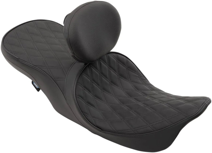 harley davidson touring [DRAG SPECIALTIES] - Front positioned 2-up touring leather seat with low profile