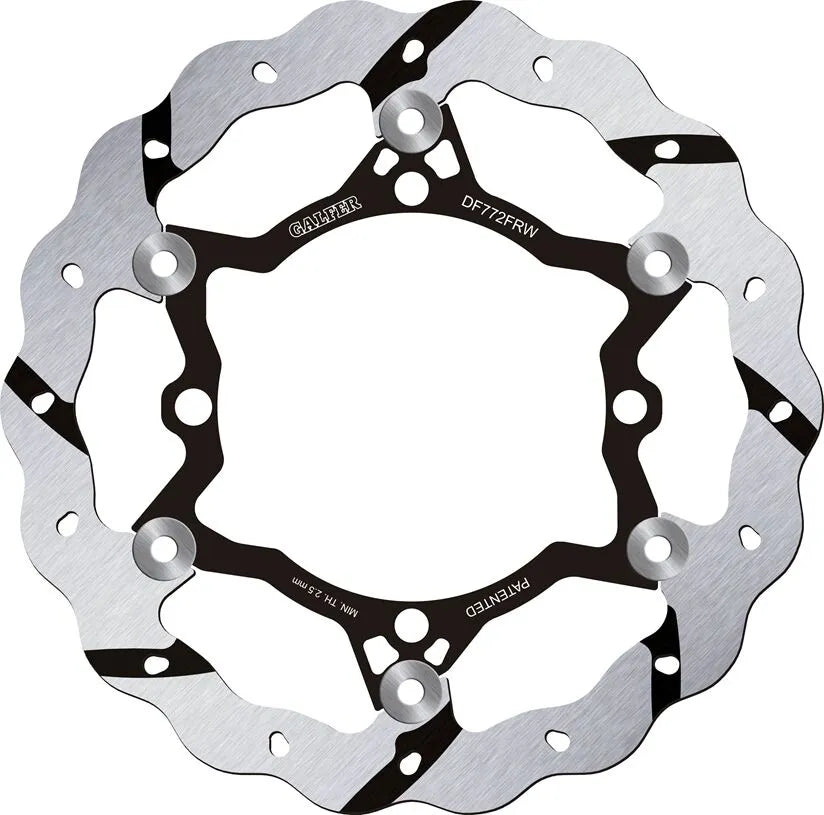 Sherco 5.1 510 I Supermoto [2008] - floating wave brake disc, grooved – picture 1