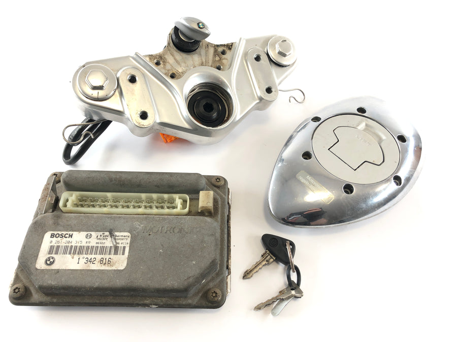 BMW R 1200 C 259C [1998] - Gabelbrücke oben mit Schlosssatz und Steuergerät