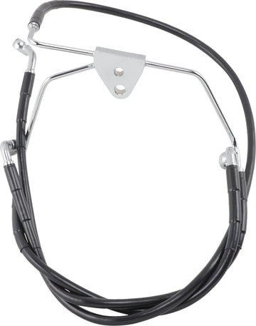 harley davidson flhtc [DRAG SPECIALTIES] - Extended Black Vinyl Brake Line Kit