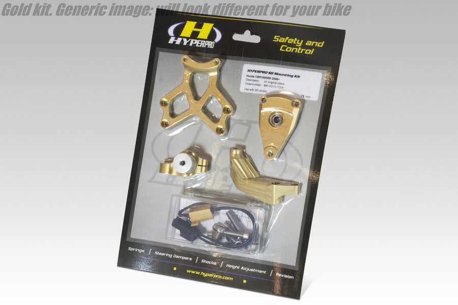 Aprilia TUONO V4 Factory [HYPERPRO] – Lenkungsdämpfer-Montagesatz, Gold (MK-AP11-O001)