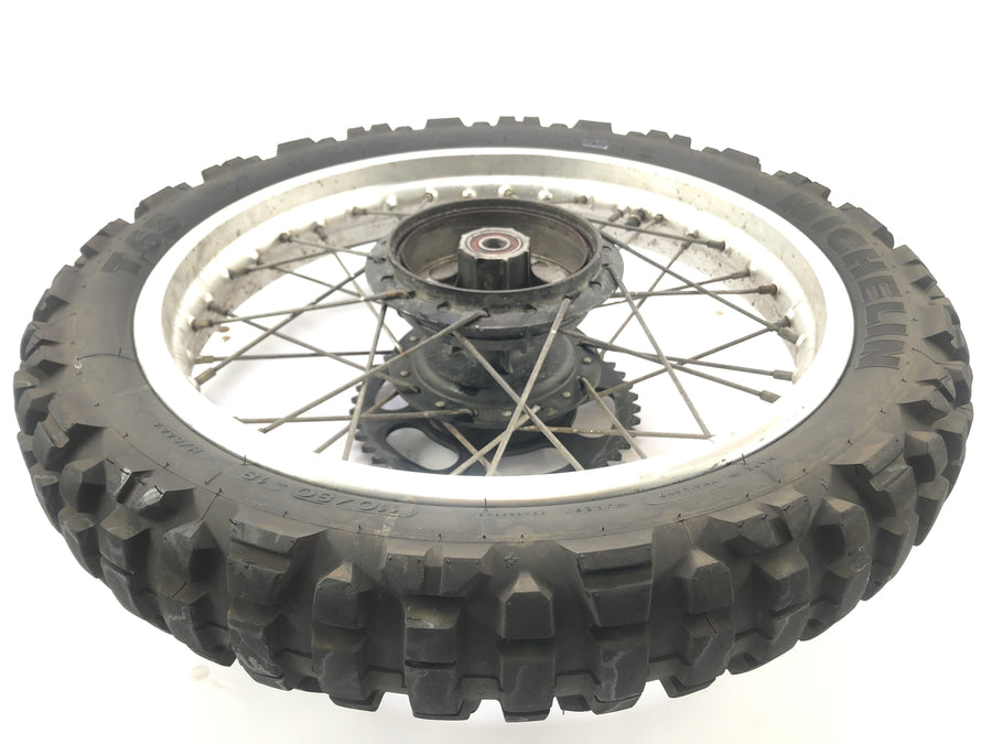 Yamaha XT 350 3YT / 55V [1990] - rear wheel wheel rim with chain wheel at the back
