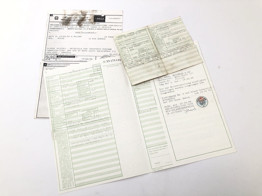 Moto Guzzi California III VY Integrale [1990] - Rahmen mit Papieren