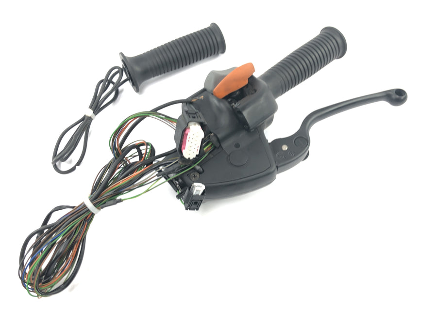 BMW R 1150 RS R22 [2003] - Handlebar fitting, right, throttle grip, handbrake pump, switch unit, heated grip