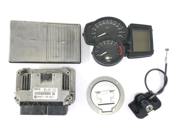 BMW R 1200 R [2007] - Case set with lock set speedometer CDI fork bridge above ABE for handlebar riser - 0