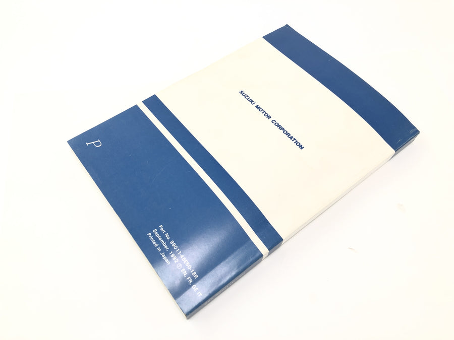 Suzuki GSX-R 1100 W GU75 C [1994] - Driver's Manual User Manual