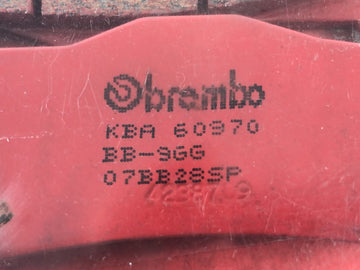 BMW K 1300 S K12S [2010] - Brake pads at the rear sinter metal brake block brake insert - 0