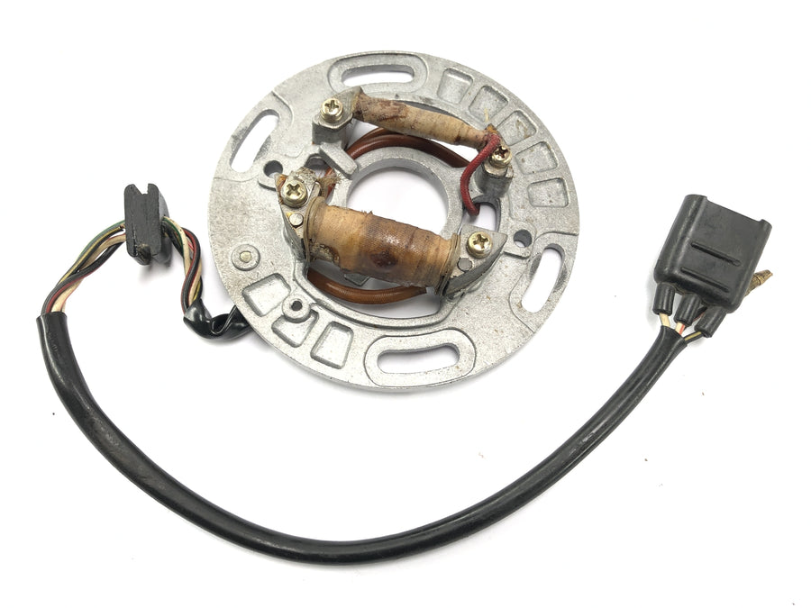 Kawasaki KX 250 [1982] - Stator alternator lighting plate generator plate