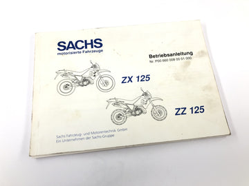 Sachs ZX 125 [1998] - Betriebsanleitung Handbuch Bedienungsanleitung