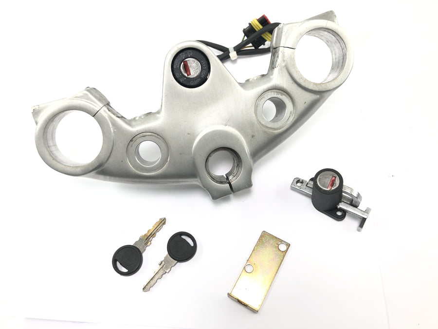Moto Guzzi California 1100 EV KD [1998] - Lock set with upper fork bridge, ignition lock, seat lock