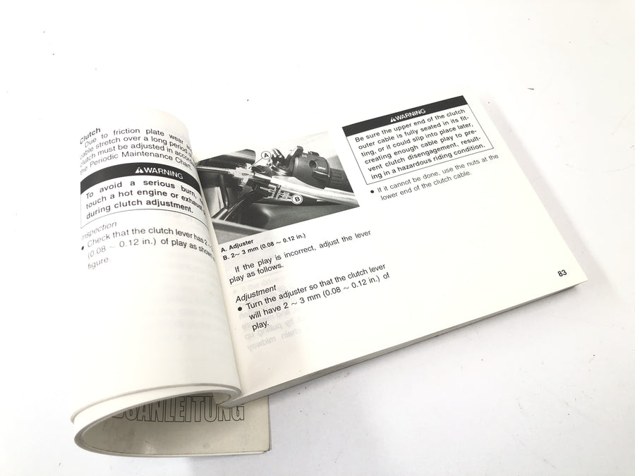 Kawasaki ZX 12 R ZXT20A [2001] - manual operating instructions operating instructions