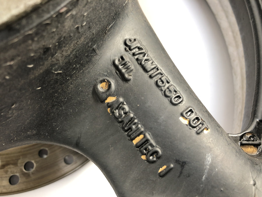Suzuki GSX R 1100 GV73B [1990] - Hinterrad Rad Felge hinten mit Bremsscheibe und Kettenrad