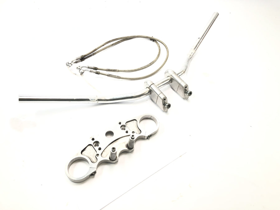Kawasaki ZX 12 R ZXT20A [2001] - Superbike conversion set Spiegler fork bridge accessory handlebar with ABE