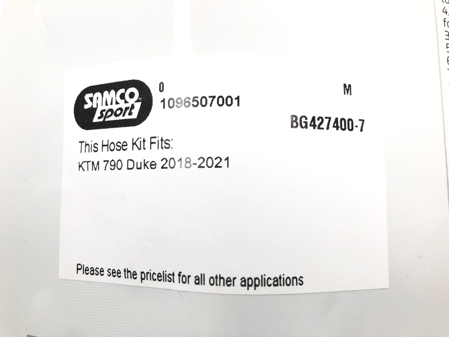 KTM 790 Duke - Radiator hose kit black coolant hoses OEM