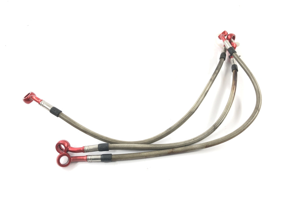 Kawasaki ZRX 1200 S ZRT20A [2001] - Steel braided brake line set at the front