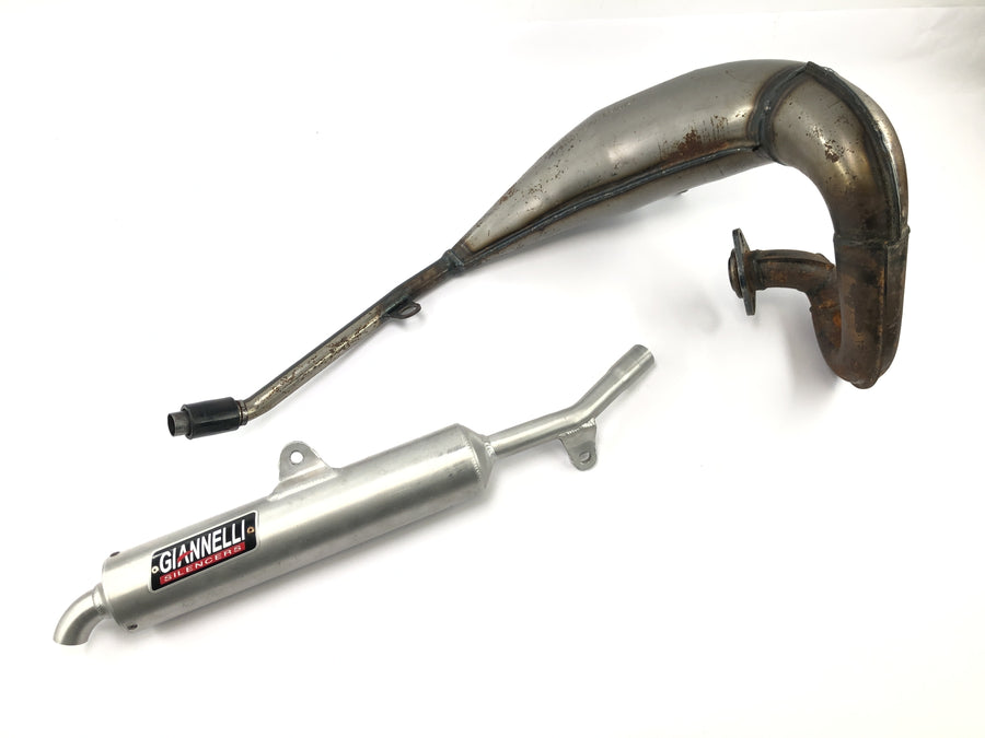 Yamaha DT 125 R DE03 [2000] - Auspuffanlage Giannelli Auspuffkrümmer Endschalldämpfer Endtopf