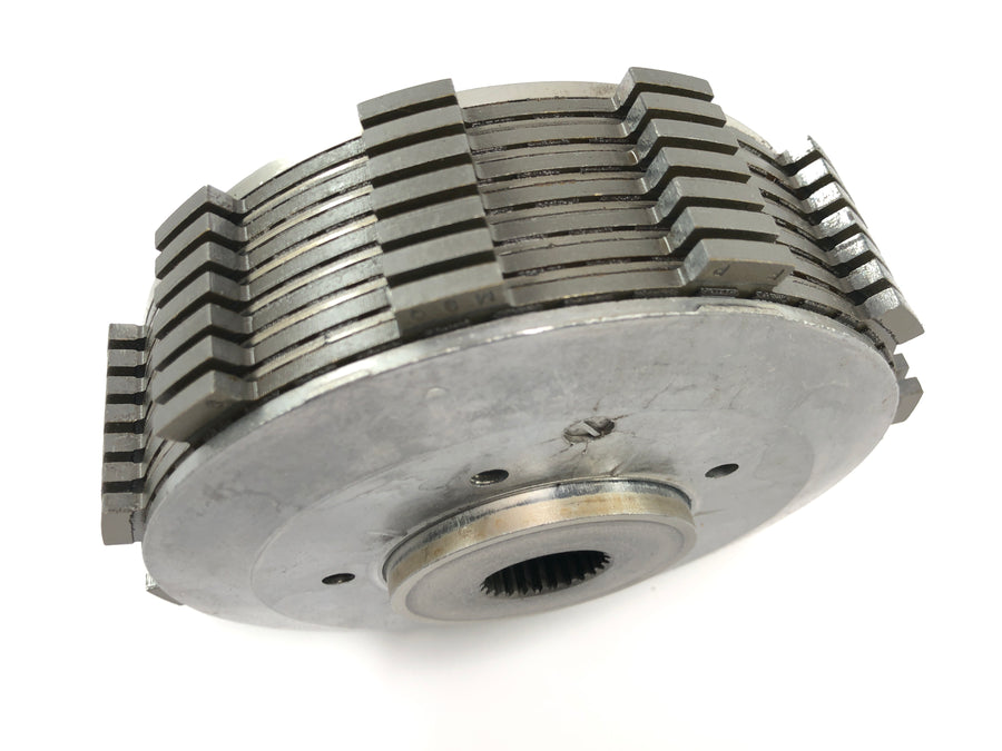 Honda XRV 750 Afrika Twin RD04 [1990] - Clutch inner basket with friction disks and steel disks