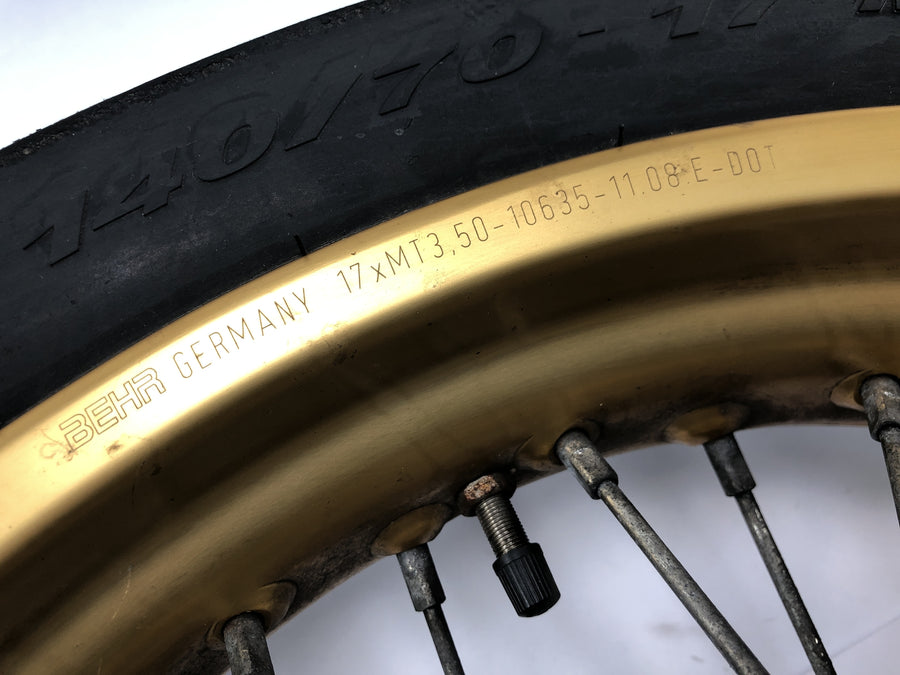 Yamaha WR 125 X DE07 [2010] - Rear wheel rim spoke wheel 3.50 x 17"