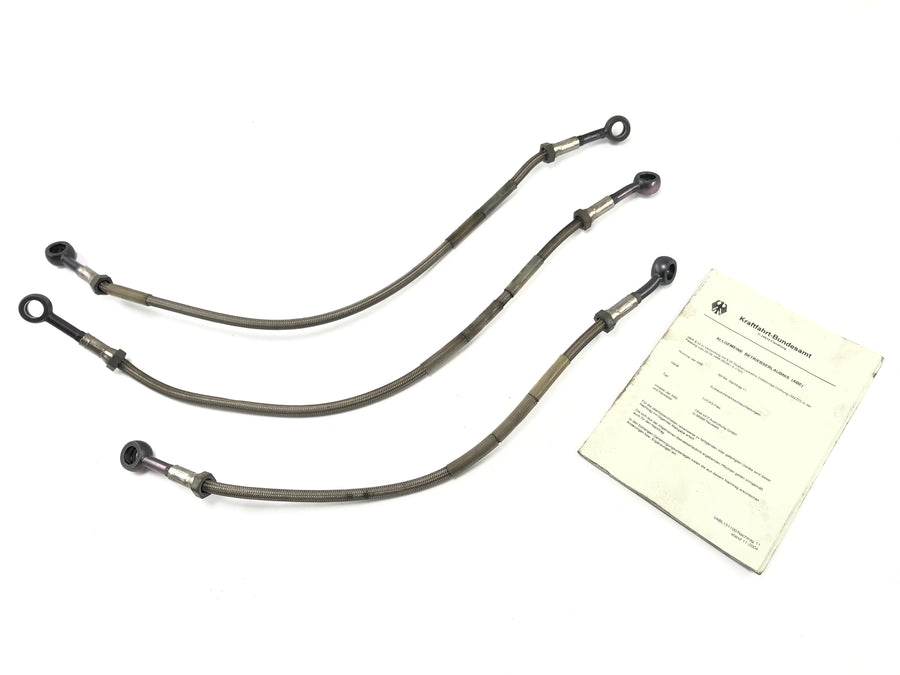 Kawasaki ZR7 ZR750F [1999] - Bremsleitung Bremsschlauch Set Stahlflex Edelstahl vorne mit ABE