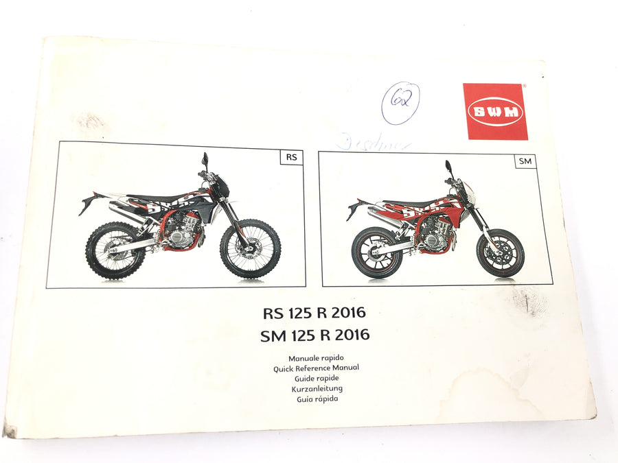 SWM SM 125 R [2018] - Bedienungsanleitung Handbuch mehrsprachig