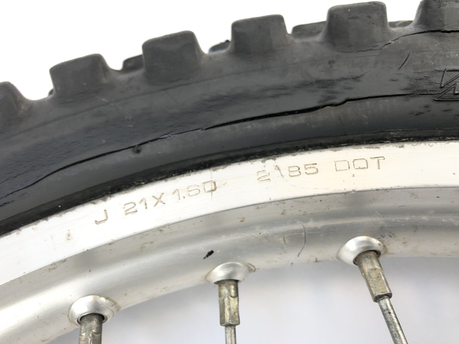 Yamaha TT 600 59X [1986] - Vorderrad Felge Rad 1.60 x 21" Reifen porös