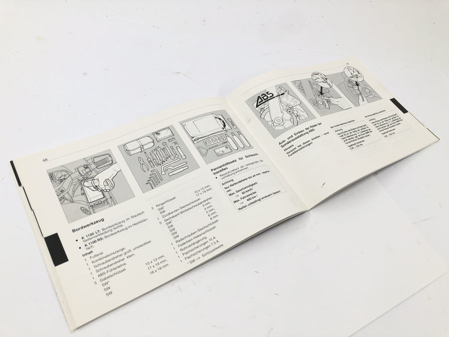 BMW K 1100 LT 100 [1994] - Betriebsanleitung Handbuch