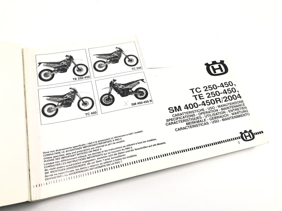 Husqvarna TR 450 - operating instructions manual operating instructions