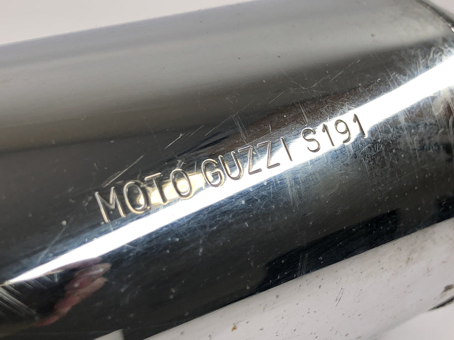 Moto Guzzi V65 Custom [1985] - Auspuff Schalldämpfer Endtopf Chrom links