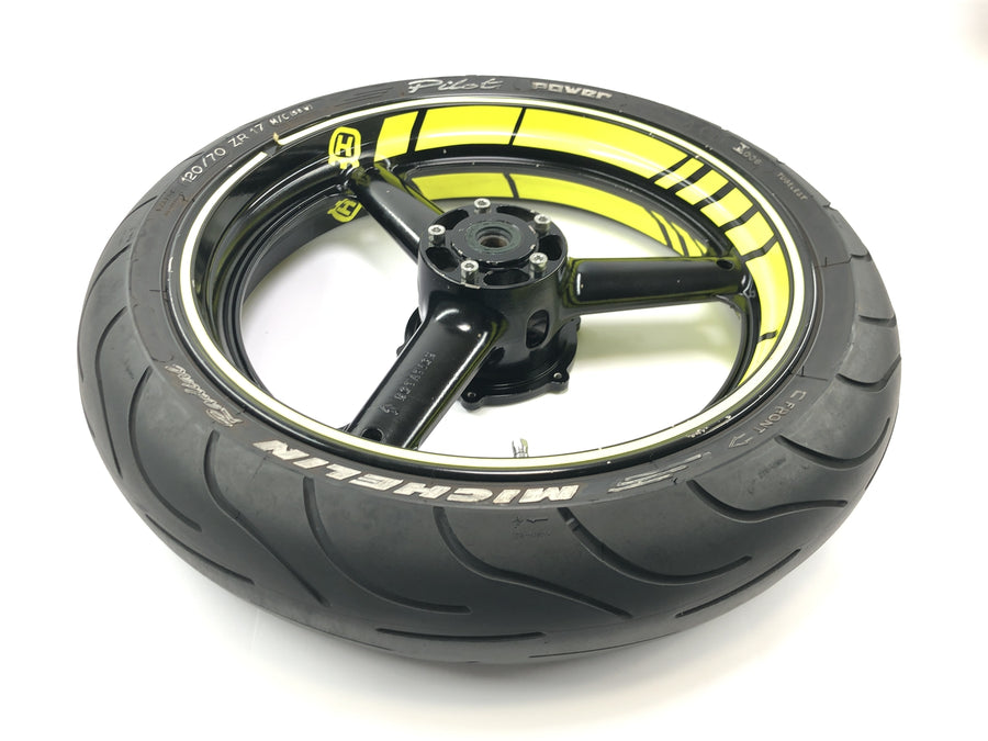 Husqvarna TE 610 H6 8AE [Suzuki RGV 250] - Wheel rim tire set front wheel 3.50 x 17 rear wheel 4.50 x 17 set with mock copy