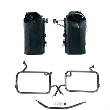 BMW F 450 GS [2026-] - Zwei Khali-Seitentaschen TPU 35L - 45L + Paar Aluminiumplatten + Atlas Aluminium-Satteltaschenrahmen