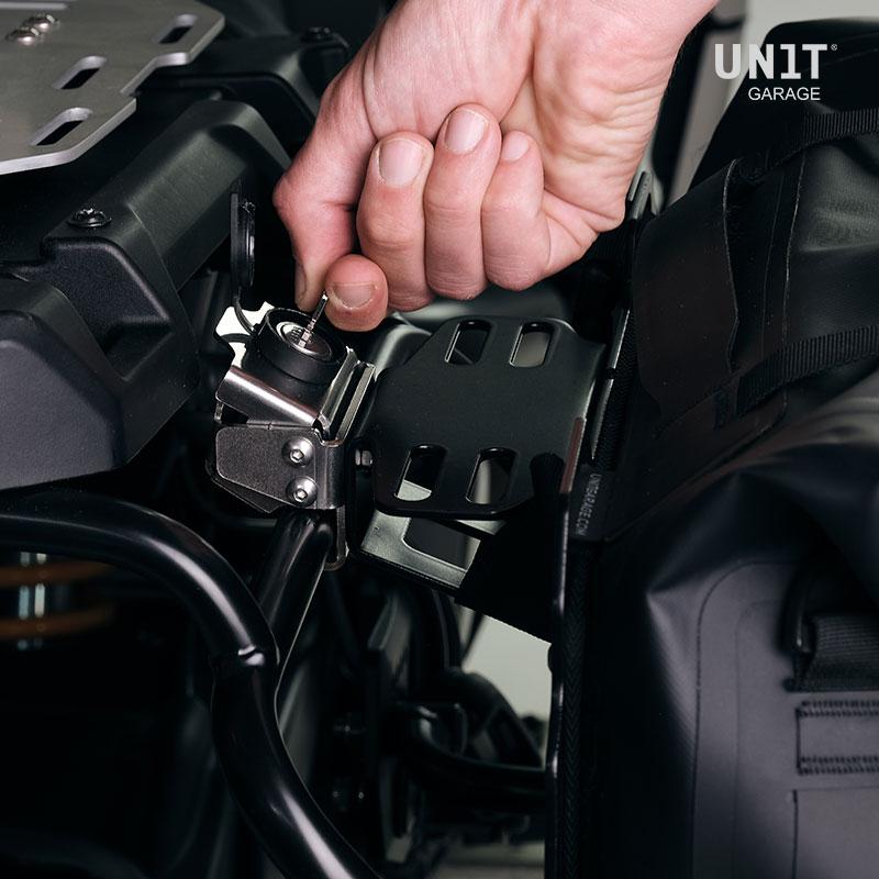 BMW R nineT 1200 Pure [2017-2023] - Zwei Khali-Seitentaschen aus TPU 35L - 45L + Paar Aluminiumplatten