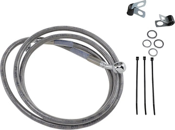 harley davidson fxsts [DRAG SPECIALTIES] – Verlängertes Edelstahl-Bremsleitungs-Kit
