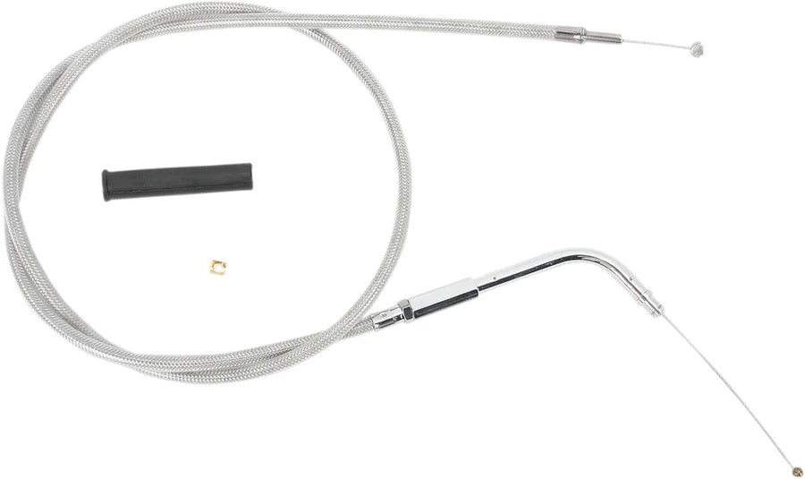 harley davidson flst [DRAG SPECIALTIES] – Stainless steel covered throttle cable