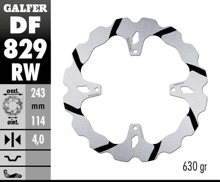 Tm Racing SMX 450 F Competition [2005-2008] - BRAKE DISC FIXED WAVE GROOVED OVERSIZE – picture 2