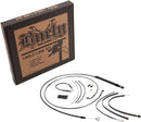 harley davidson softail street bob fxbb [BURLY BRAND] - Complete Black Vinyl Handlebar Cable/Line Kit for Ape Hangers-2