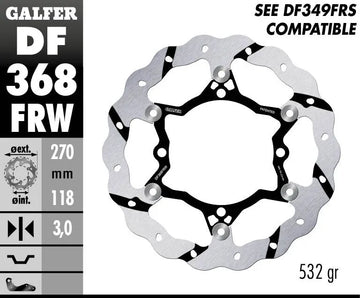Suzuki Rmx 450 Z [2018, 2019] - floating wave brake disc, grooved – picture 2