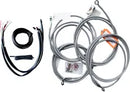 Harley Davidson Fltruse [LA CHOPPERS] – Komplettes Edelstahl-geflochtenes Lenkerzug-/Bremsleitungs-Kit