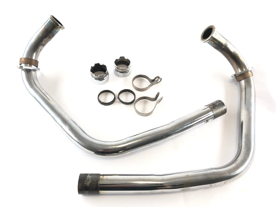 Yamaha XS 650 Type 447 [1975] - Manifold pipes left and right with connections