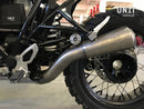 BMW R nineT 1200 Urban G/S (hoher Auspuff) [2017-2023] - niedriger Schalldämpfer + Unterstützung