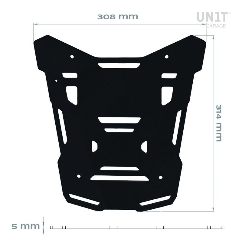 BMW R 1300 GS [2024–2026] - Atlas 44L Universal-Aluminium-Topcase + Atlas Black Topcase-Platte für Original-Gepäckträger der