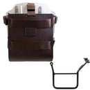BMW F 900 GS [2023-] - Aluminium-Taschenhalter mit verstellbarer Lederfront und Schnellkupplung + Rahmen links