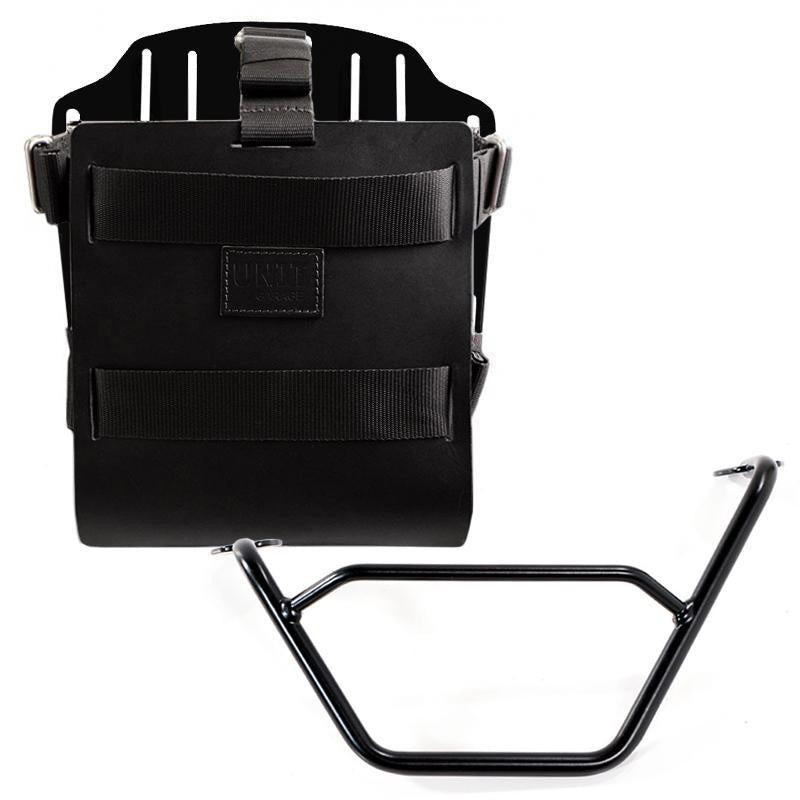 BMW R 1250 GS Adventure [2019-2023] - Aluminium-Taschenhalter mit verstellbarer Lederfront, Schnellkupplung und Rahmen