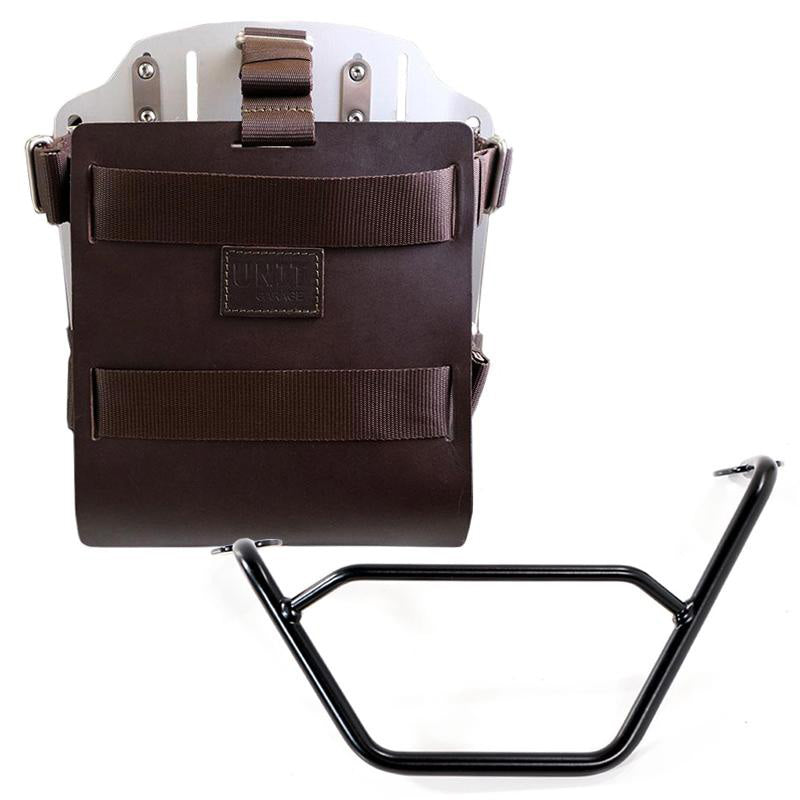 BMW R 1250 GS Adventure [2019-2023] - Aluminium-Taschenhalter mit verstellbarer Lederfront, Schnellkupplung und Rahmen